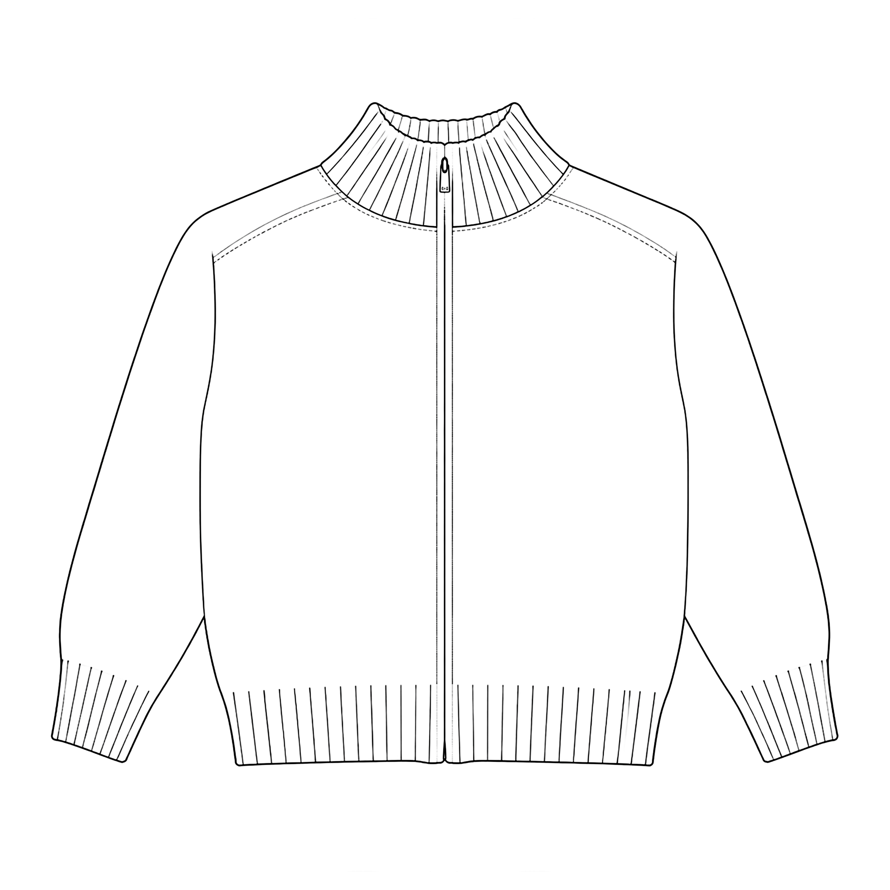 Knit Zip-Up Sweater