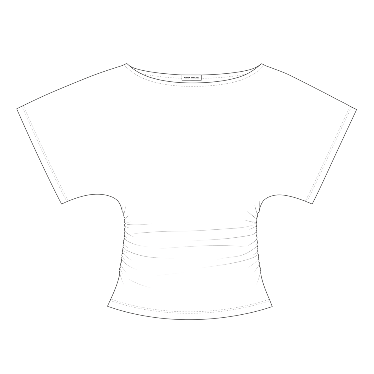 Off Shoulder Wide Sleeve Tee