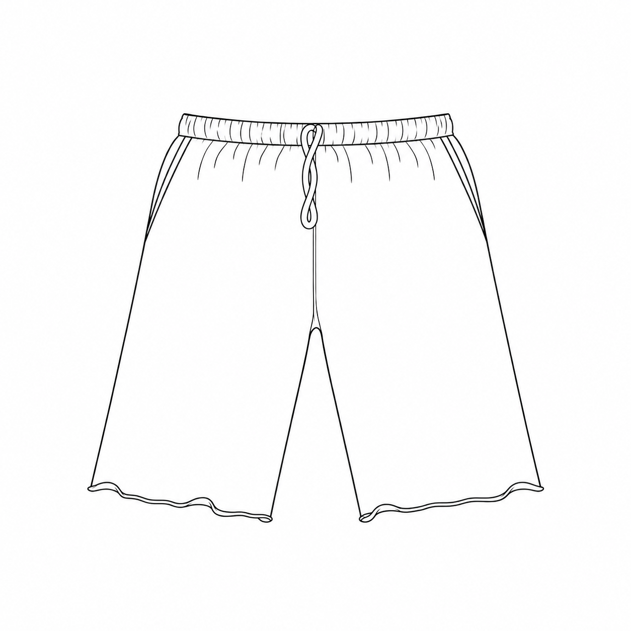 Mid Length Cut Off Shorts